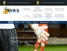 Tablet Screenshot of mrsphysicaltherapy.com